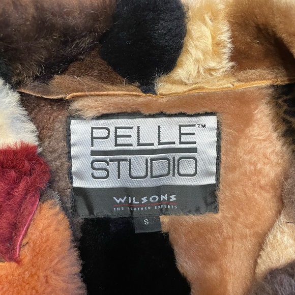 Vintage 1970’s Wilson’s Patchwork Sheep Jacket with Pelle Cuir Pencil Skirt - Picture 10 of 14